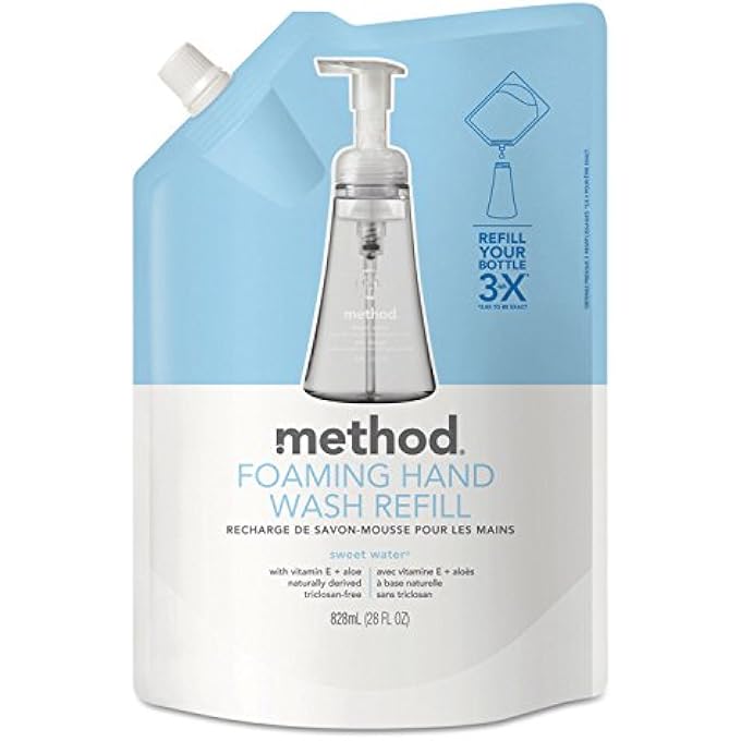 Method FOAMING HAND WASH REFILL POUCH, SWEET WATER, 28 FL OZ - Image 1